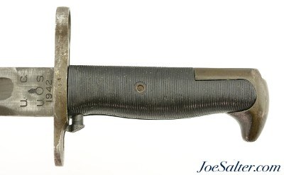 US M1 Garand 1905E1 10" AFH-MOD Bayonet with Scabbard 1942 - Image 6 of 10