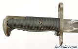 US M1 Garand 1905E1 10" AFH-MOD Bayonet with Scabbard 1942 - Image 3 of 10