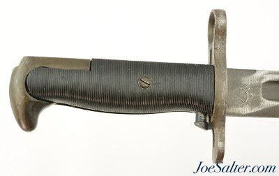 US M1 Garand 1905E1 10" AFH-MOD Bayonet with Scabbard 1942 - Image 3 of 10
