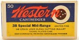 Western Bullseye 38 Special Ammo Mid-Range WC 148 Gr 50 Rds. - Image 1 of 7