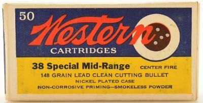 Western Bullseye 38 Special Ammo Mid-Range WC 148 Gr 50 Rds. - Image 1 of 7