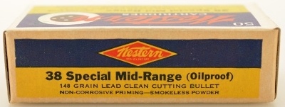 Western Bullseye 38 Special Ammo Mid-Range WC 148 Gr 50 Rds. - Image 6 of 7
