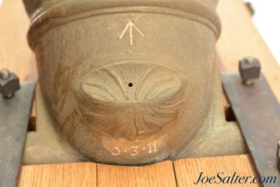 Excellent Modern Cast Bronze Replica British Coehorn Mortar - Image 3 of 8
