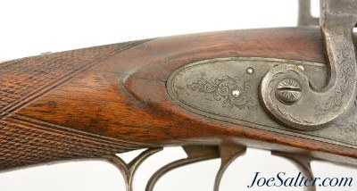Long Barrel British Double Percussion Shotgun Fowler by W. & C. Scott - Image 4 of 15