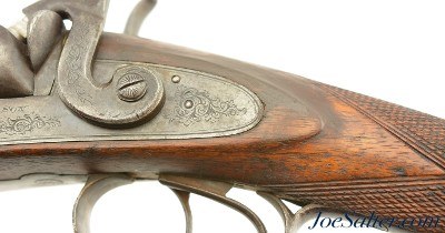 Long Barrel British Double Percussion Shotgun Fowler by W. & C. Scott - Image 9 of 15