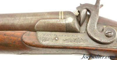 Long Barrel British Double Percussion Shotgun Fowler by W. & C. Scott - Image 10 of 15