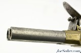 Unusual Brass Frame Tap-Action Side x Side Double Barrel Flintlock Pistol by Patrick of Liverpool - Image 9 of 15