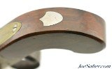 Unusual Brass Frame Tap-Action Side x Side Double Barrel Flintlock Pistol by Patrick of Liverpool - Image 10 of 15