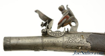 British Turn-Off Flintlock Muff Pistol by Smith of London - Image 5 of 12