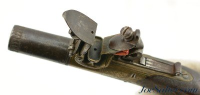 Very Interesting British Turn-Off Flintlock Pistol by Goldsworthy of Taunton - Image 9 of 13