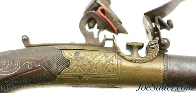 Very Interesting British Turn-Off Flintlock Pistol by Goldsworthy of Taunton - Image 4 of 13