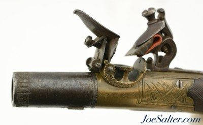 Very Interesting British Turn-Off Flintlock Pistol by Goldsworthy of Taunton - Image 7 of 13