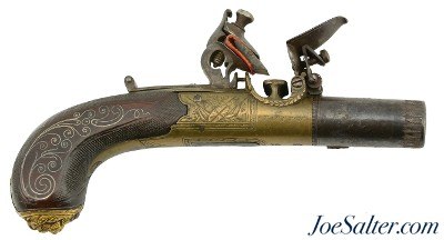 Very Interesting British Turn-Off Flintlock Pistol by Goldsworthy of Taunton - Image 1 of 13