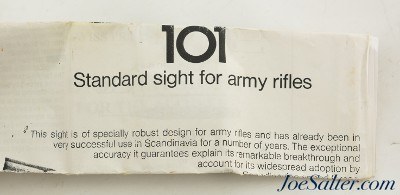 Swiss Made Elite Model 101 Diopter Sight Set for Mauser Rifle - Image 5 of 6