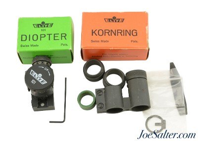 Swiss Made Elite Model 101 Diopter Sight Set for Mauser Rifle - Image 1 of 6