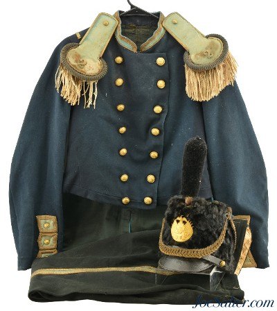 Rare Original 19th Century New Hampshire Militia Uniform Grouping w/ Busby - Image 1 of 15