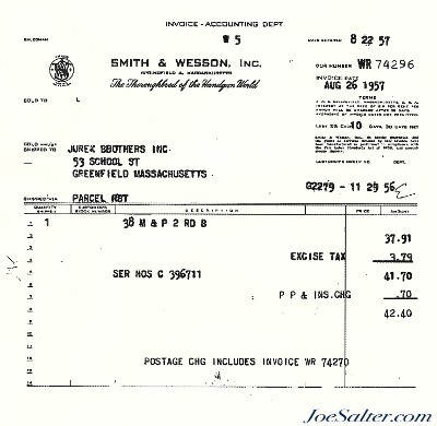 Scarce 2 Inch Smith & Wesson 38 M&P Revolver Factory Letter 1957 Round Butt - Image 13 of 14
