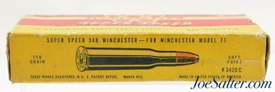 Vintage Winchester Super Speed 348 Win 150gr. Soft Point Ammo 20rnds - Image 2 of 5