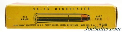 Post War Winchester 38-55 Win Ammo Full Box Soft Point "1946" Style - Image 2 of 7