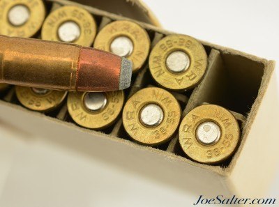Post War Winchester 38-55 Win Ammo Full Box Soft Point "1946" Style - Image 7 of 7