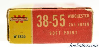 Post War Winchester 38-55 Win Ammo Full Box Soft Point "1946" Style - Image 3 of 7