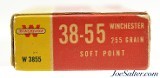 Post War Winchester 38-55 Win Ammo Full Box Soft Point "1946" Style - Image 3 of 7