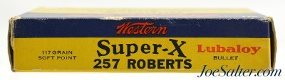Western Super-X 257 Roberts Ammo 117 Grain Lubaloy 19 Rds 1930's - Image 4 of 7