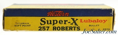 Western Super-X 257 Roberts Ammo 117 Grain Lubaloy 19 Rds 1930's - Image 2 of 7