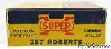 Western Super-X 257 Roberts Ammo 117 Grain Lubaloy 19 Rds 1930's - Image 3 of 7
