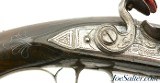Exquisite Pair Silver-Mounted Pair of British Flintlock Traveling Pistols by William Holden of London - Image 4 of 15