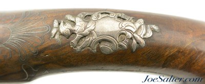 Exquisite Pair Silver-Mounted Pair of British Flintlock Traveling Pistols by William Holden of London - Image 13 of 15