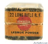 Remington UMC 22 LR Ammo Full Box 2nd Rem/UMC Logo Issues Post WWI - Image 5 of 7