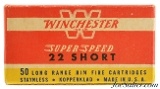 Brick Fresh Winchester Super Speed 22 Short Ammo 1955 Red & Yellow Issues - Image 7 of 8