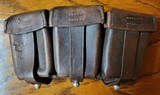 Two K98Ammo Pouches 1939 &1940, Like New WWII Aluminium German Canteen HRE/40, K98 Cleaning Chain, Compass - 9 of 15