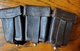 Two K98Ammo Pouches 1939 &1940, Like New WWII Aluminium German Canteen HRE/40, K98 Cleaning Chain, Compass - 2 of 15