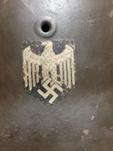 WWII German Single Decal Helmet - 2 of 6