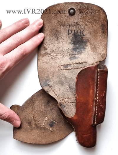 Leading Edge holster PPK very good condition in brown leather - Image 3 of 6