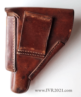 Leading Edge holster PPK very good condition in brown leather - Image 2 of 6