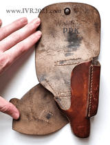 Leading Edge holster PPK very good condition in brown leather - Image 3 of 6
