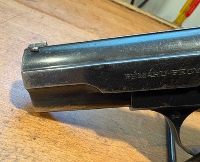 WWII Hungarian Femaru Fegyver FEG 37M .380 ACP Semi-Auto Pistol with Holster + 2 Magazines - Image 5 of 13