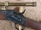 Antique.40-50 Straight Sharps Rolling Block w/TASCO 4X15 Brass Scope - 2 of 15