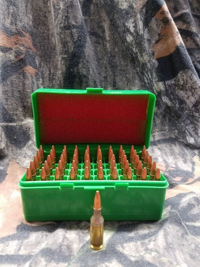 6 MM BENCH REST HORNADY 87 GRAIN HOLLOW POINT BOAT TAIL MATCH - Image 1 of 1