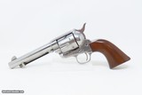 c1882 mfr Antique COLT SINGLE ACTION ARMY .45 Black Powder Frame Peacemaker 5 1/2” Barrel Nickel Walnut Grip - 6 of 13