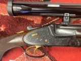 Merkel -- Luxury Grade 203E Real Gold Inlay Hand-Detachable Sidelock Ejector --- 12 Gauge With Zeiss Optic & Claw Mounts - 4 of 15