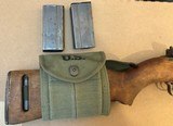 Feb. 1944 WWII Winchester M1 Carbine .30 carbine w/ two 15-rd Magazines and Accessories - 14 of 18