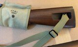 Feb 1944 WWII Standard Products M1 Carbine with two vintage 15-rd Magazines, High Wood Stock, Reproduction Sling, Oiler and Mag Pouch - 10 of 18