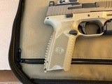 Excellent Condition Pre-owned FN 509 Tactical FDE w/ Trijicon RMR, Threaded Barrel, Suppressor Height Night Sights and 2 High Capacity Magazines - 8 of 14
