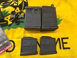 ***LNIB Ruger Gunsight Scout (Low Low Round Count) 7 Mags 5 10 & 2 5 Round Ruger Scope Rings Factory Box SS/BLK w/Stock Extensions*** - 5 of 10