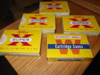 Winchester Super X Silvertip 100 rds 270 Winchester Brass