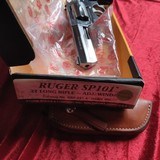 Ruger SP101 early 1990 revolver stainless .22 cal. 4 inch with box & holster - Image 2 of 10